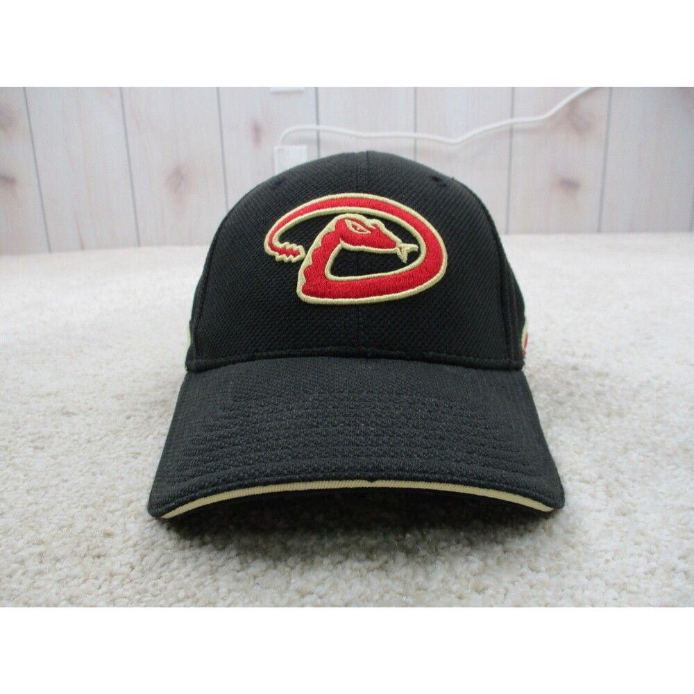 Arizona Diamondbacks Hat Cap Fitted Large XL Black Red New Era Baseball Mens